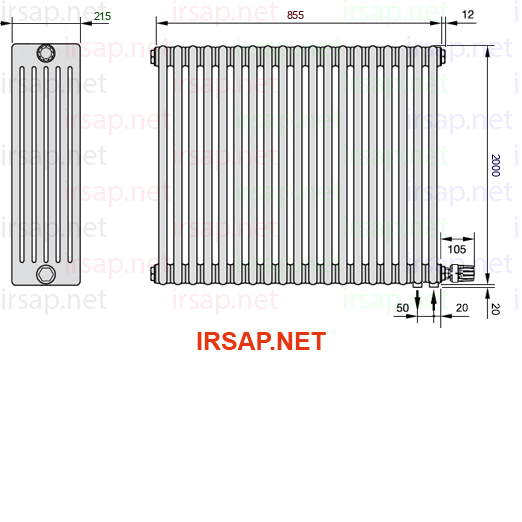 Радиатор IRSAP Tesi 62000/19 T26 CL 01